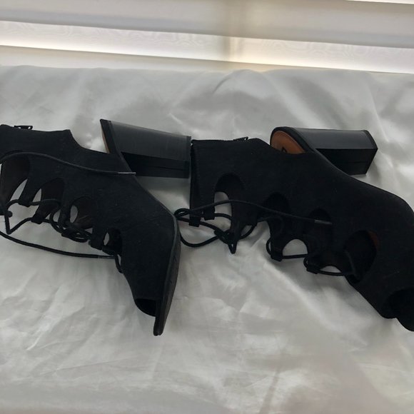 BC Black Vegan Suede Shoes/Sandal - Size 7 - Picture 2 of 6